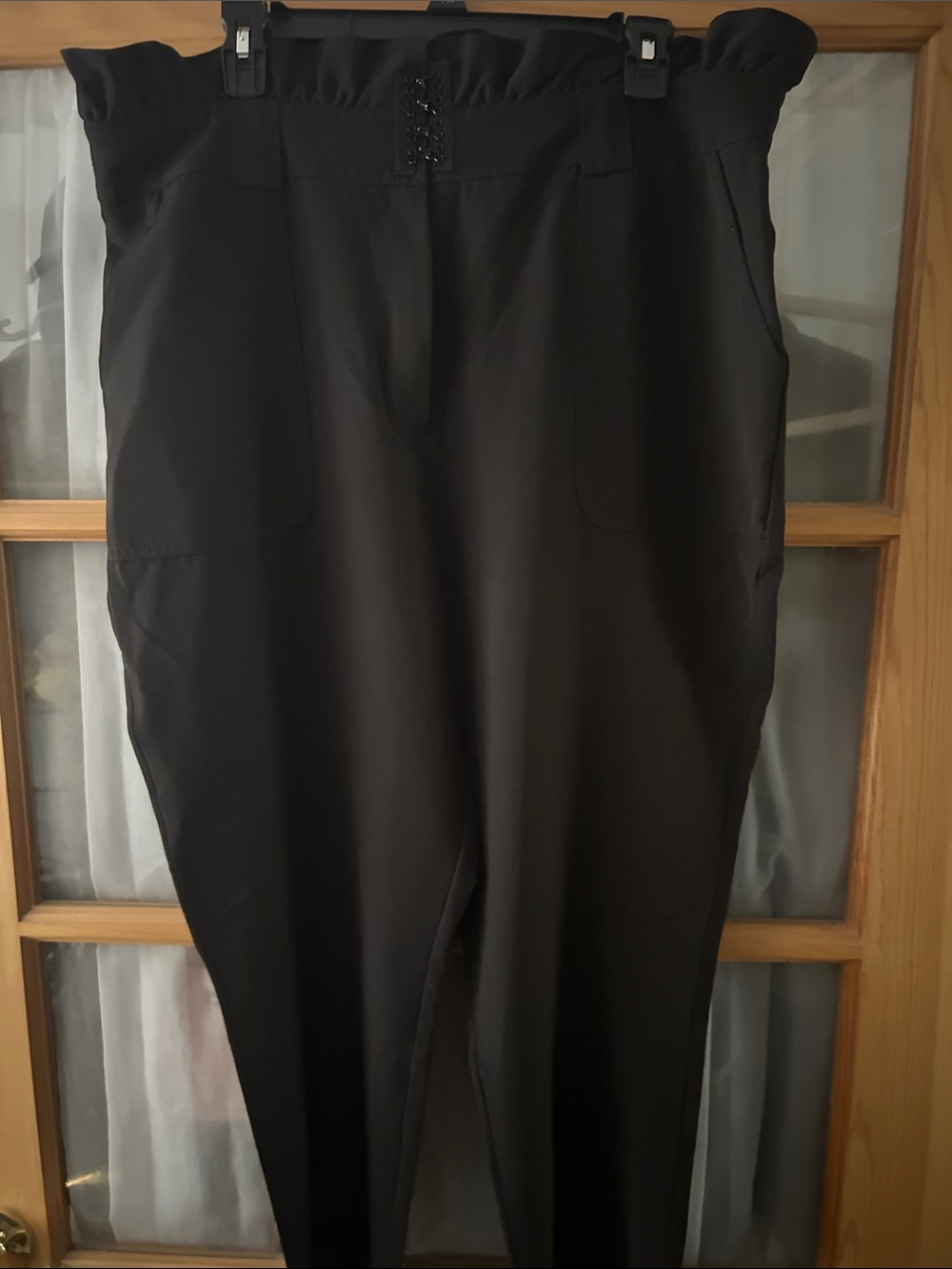 NY&C 7th Avenue Design StudioBlack High-Waist Tapered Pants - Black